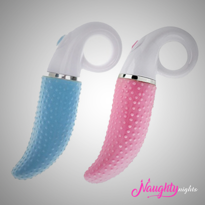 Tongue Shape Dotted Vibrator