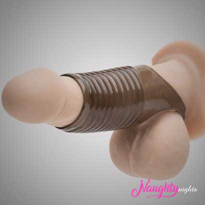 Open Ended Double Hole Erection Strengthening And Time Enhancing Penis Cover