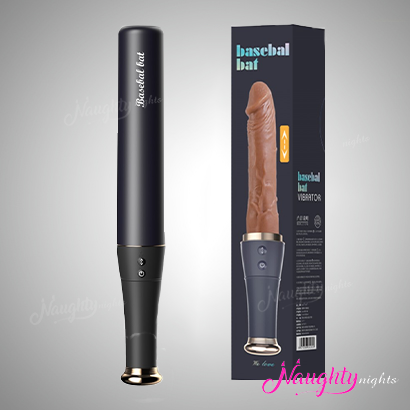 Home Run Discreet Baseball Bat Shape Thrusting Dildo