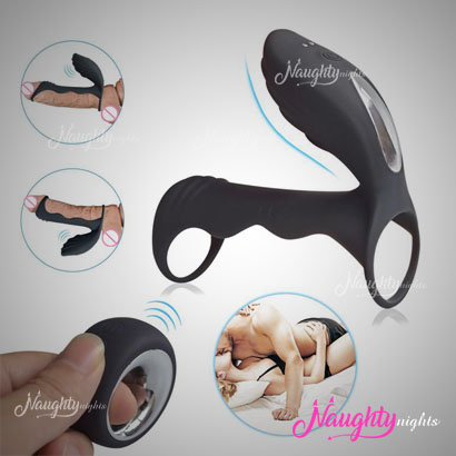 Premium Double Hole Vibrating Remote Control Cock Ring