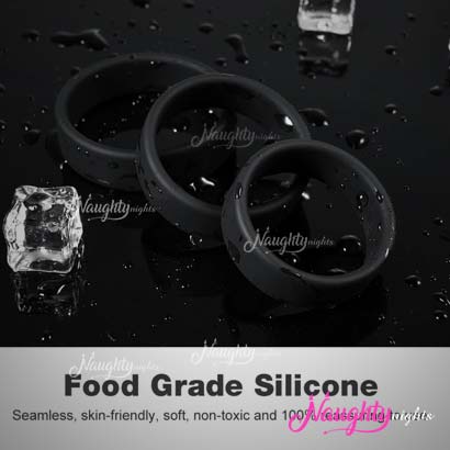 3 Pcs Premium Quality Cock Rings For Penis And Balls