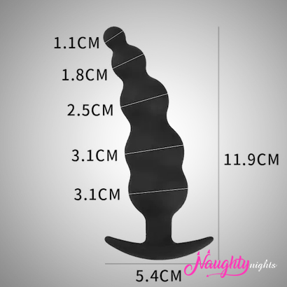 5 Beads Flexible Anal Toy Butt Plug For Men And Women