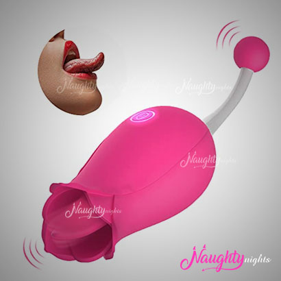 Rose Shape Licker And Vibrator | USB Charging