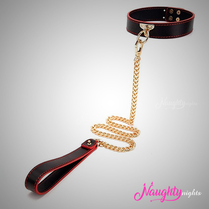 Slave Choker + Leash Bondage Set 