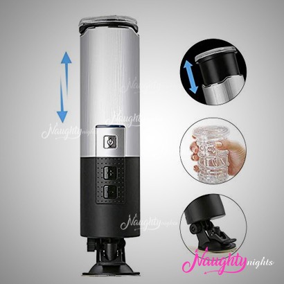 Latin Auto Piston USB Rechargeable Handsfree Masturbator 