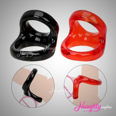 Double hole Penis Ring For Time Delay 