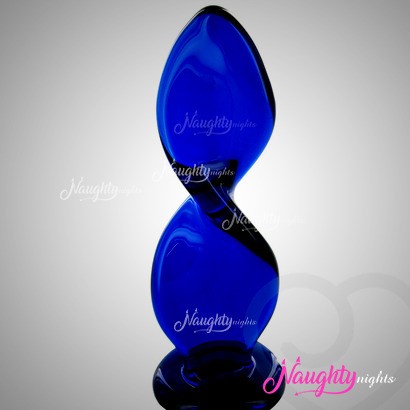 Crystal Curve Blue Anal Plug