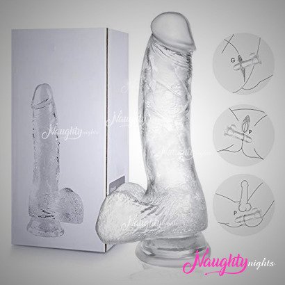 6 Inch Transparent Jelly Dildo 