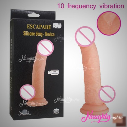6 Inch Silicone Vibrating Splash Dildo 10 Frequency USB Charging	